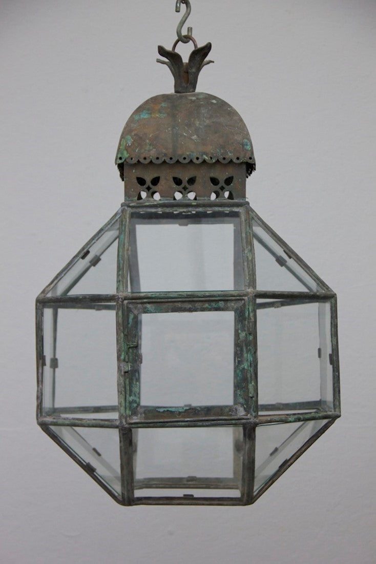 A C19th copper lantern
