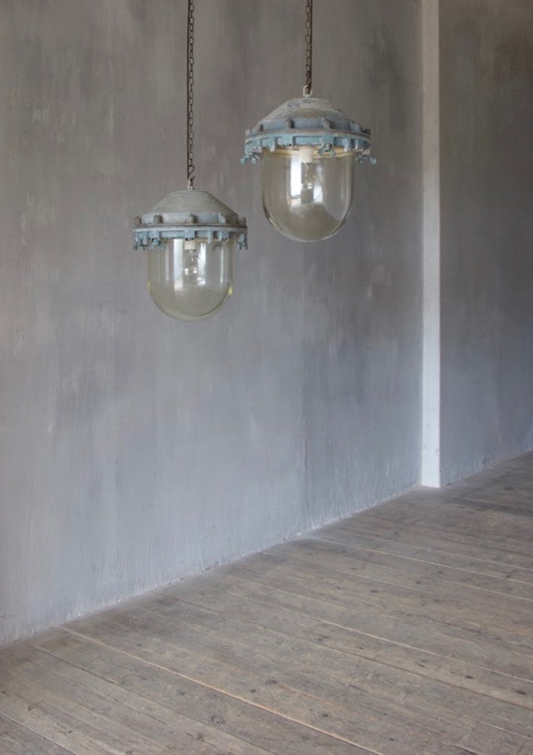 A large pair of Victor pendant lights