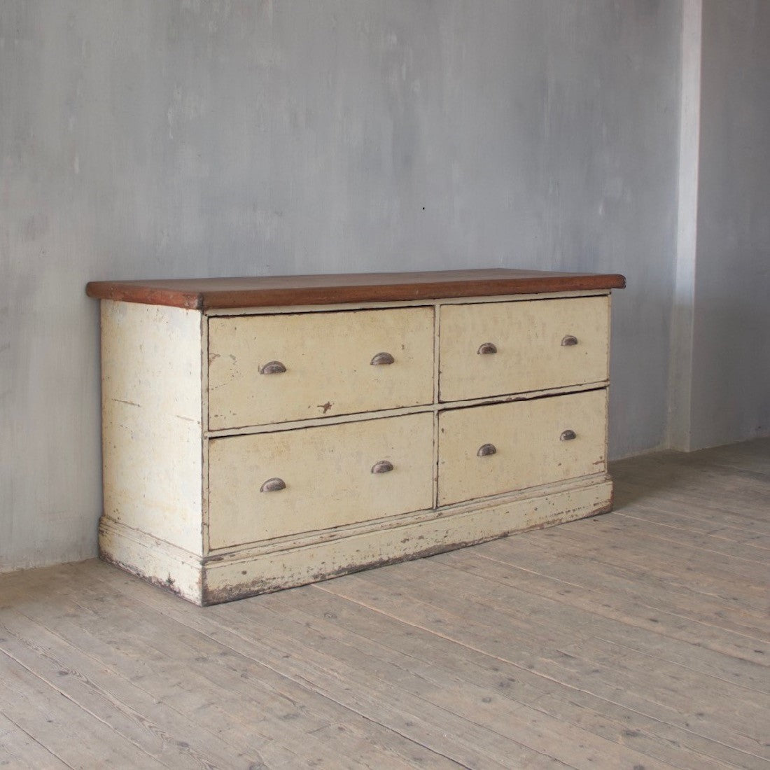 A 19th century haberdashery counter
