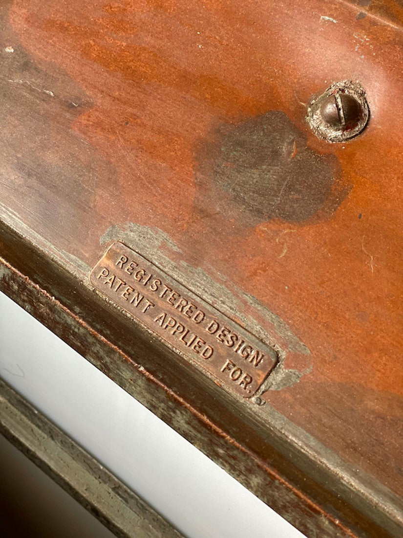 A large architectural copper lantern