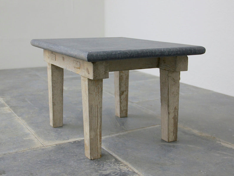 A C19th coffee table with slate top