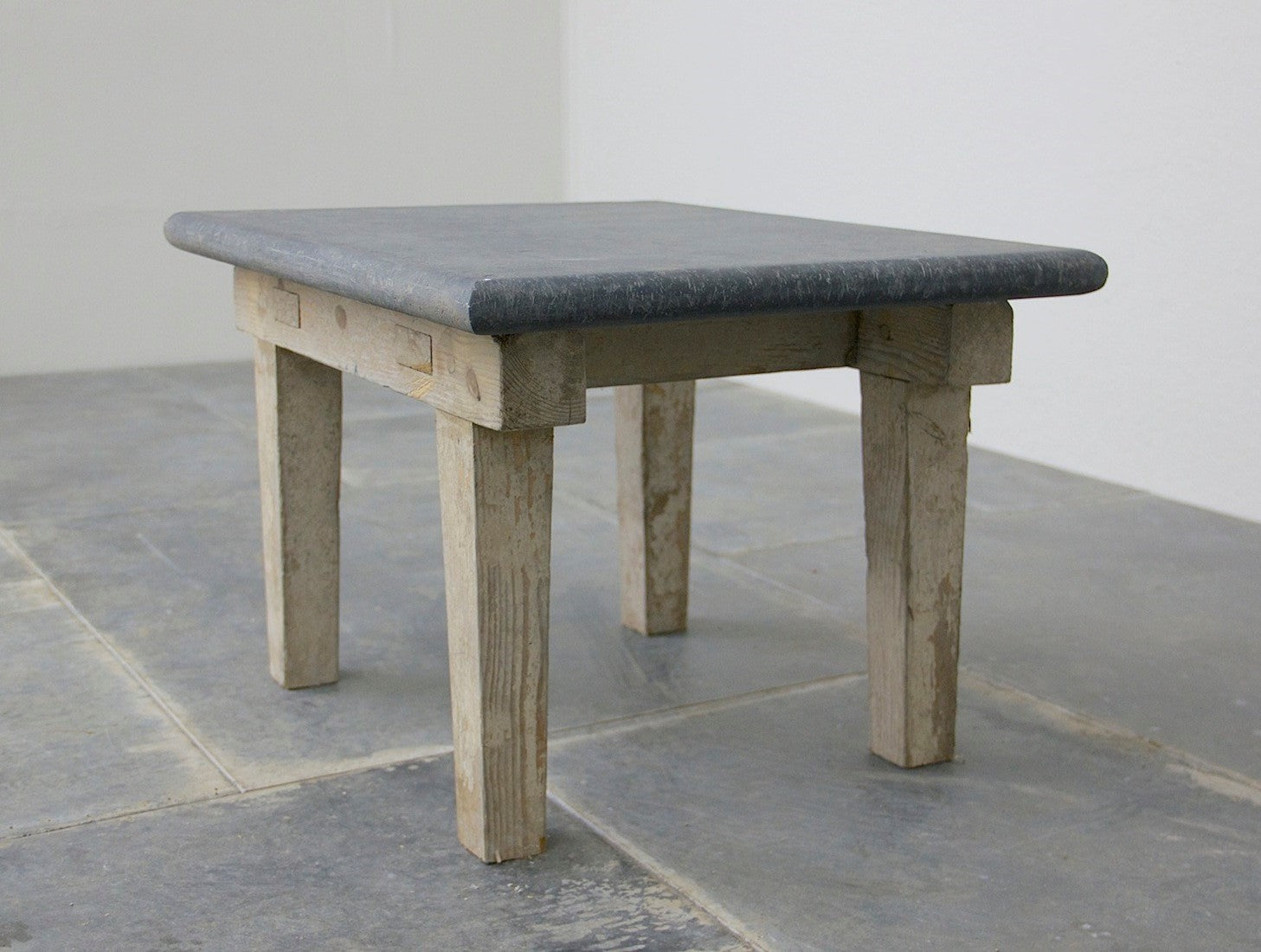 A C19th coffee table with slate top