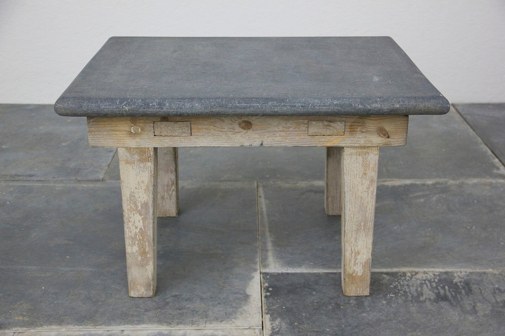 A C19th coffee table with slate top