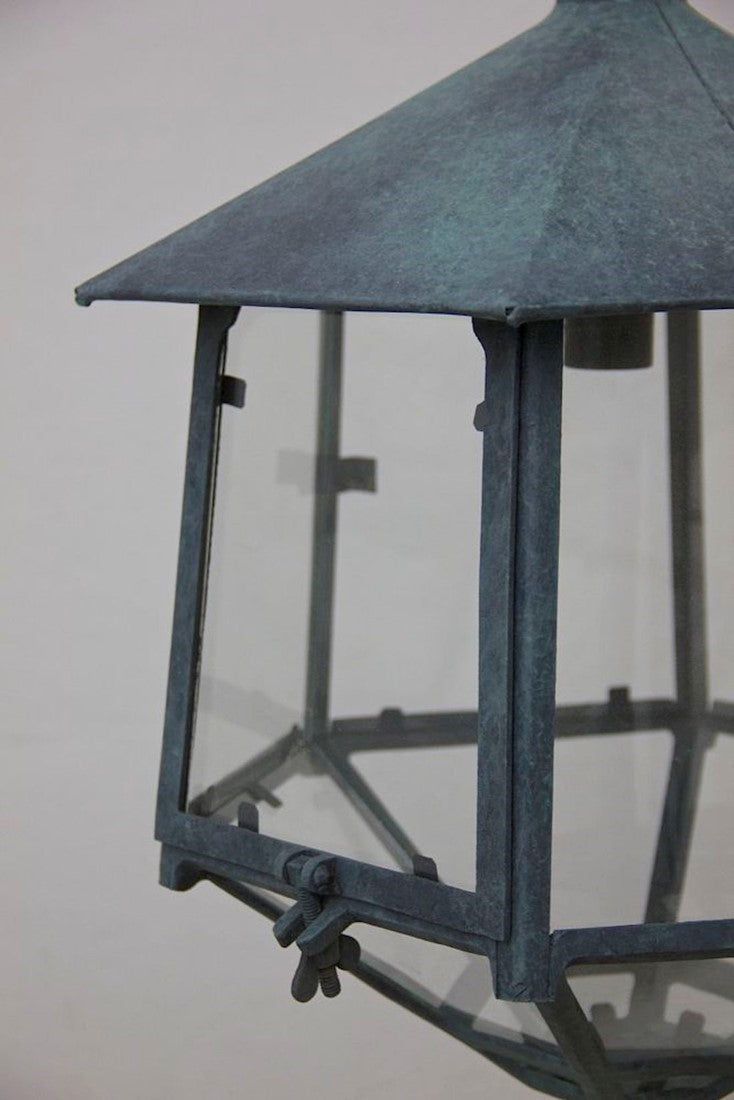A pair of 1930's copper lanterns