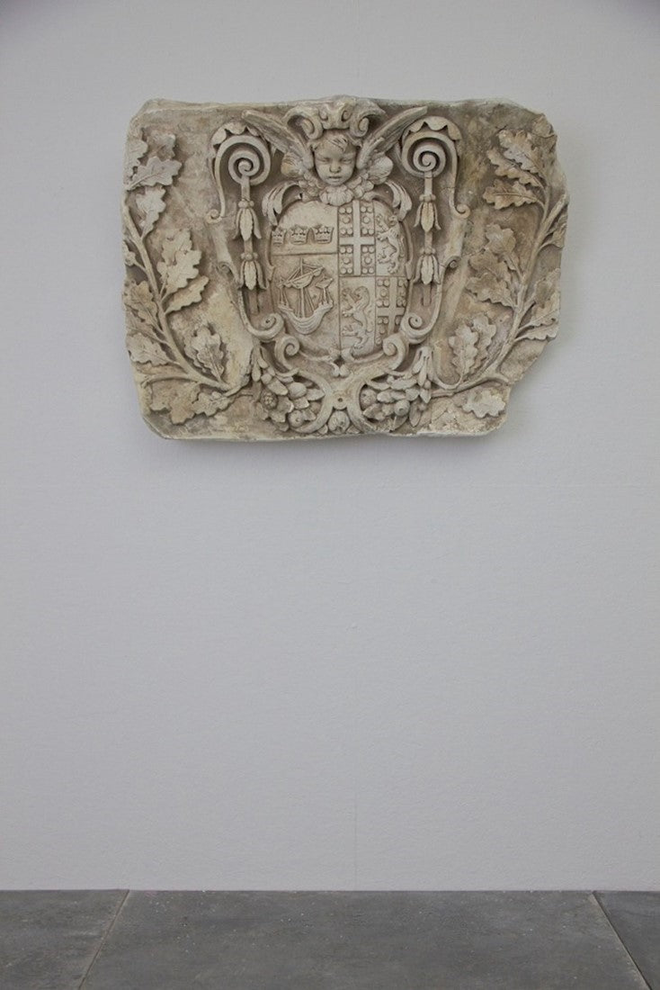 A large and impressive plaster fragment