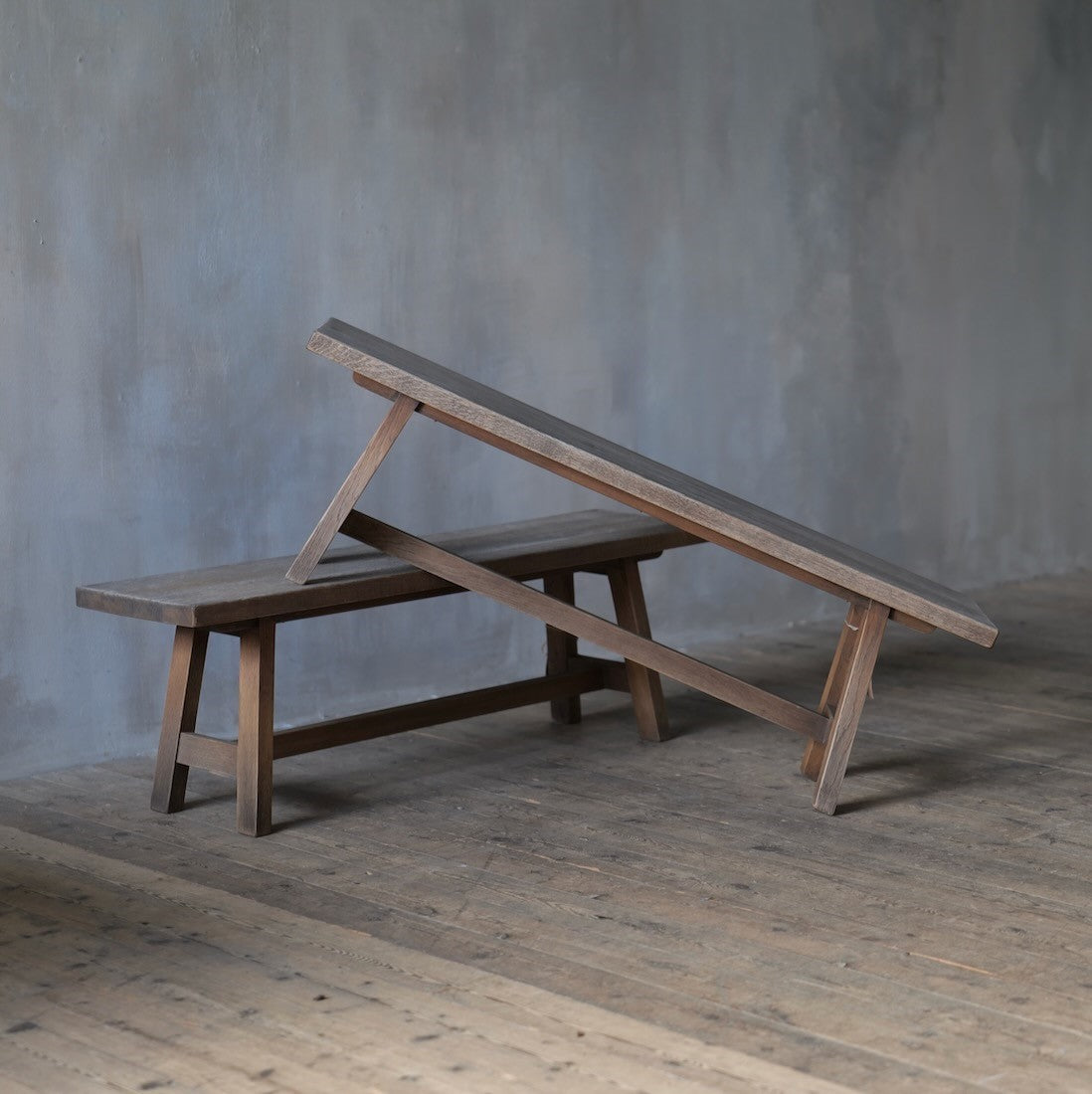A pair of orangery benches