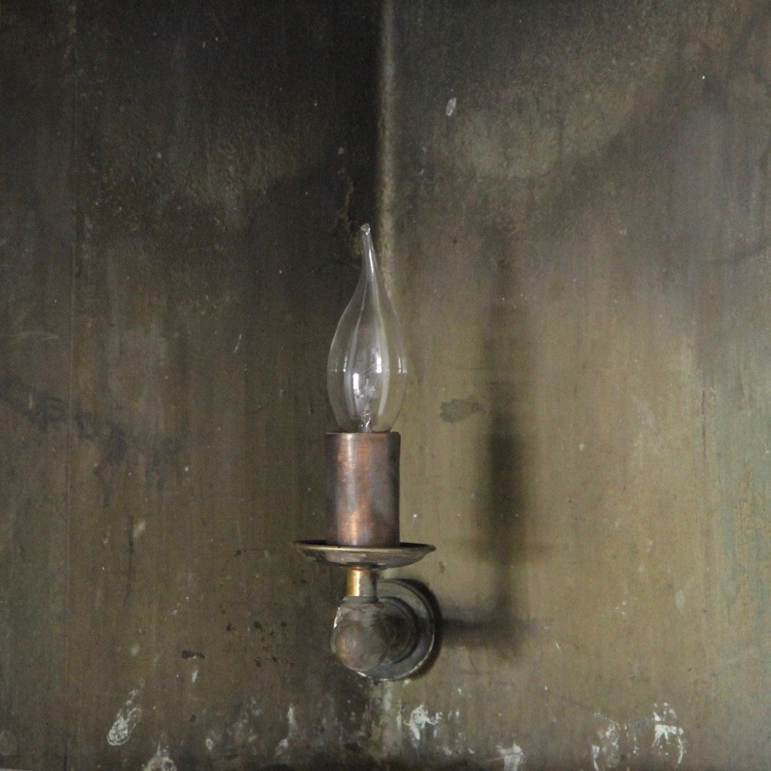 A Georgian copper corner lantern