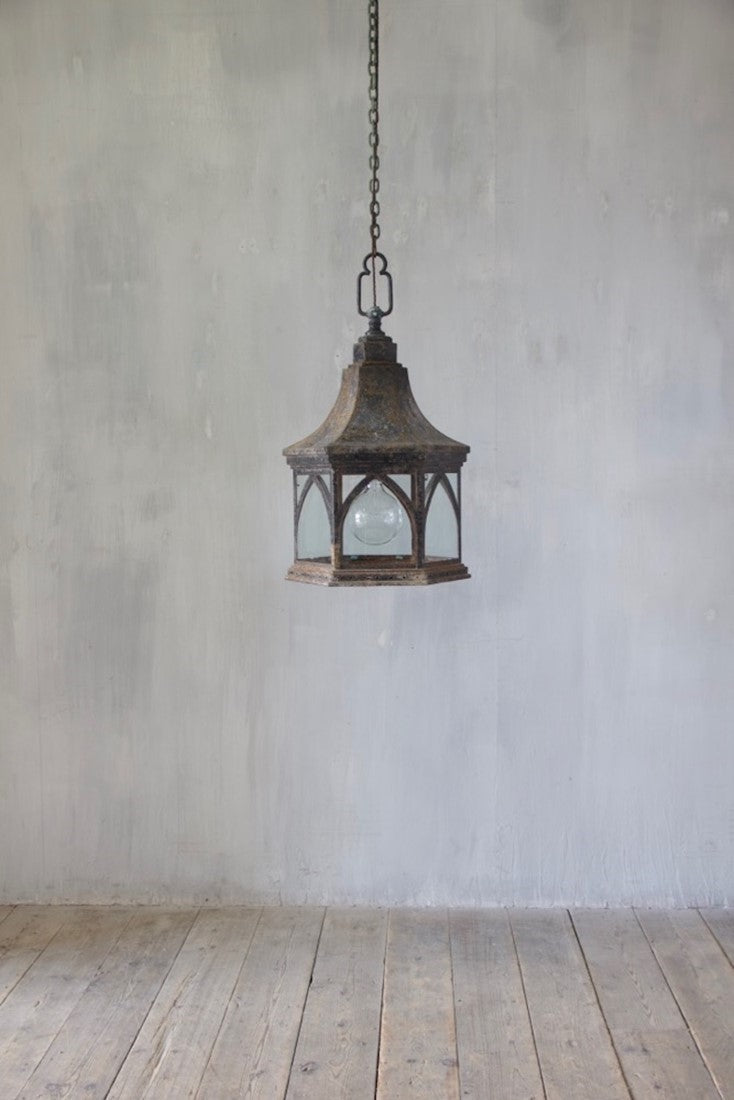 A Gothic tole lantern