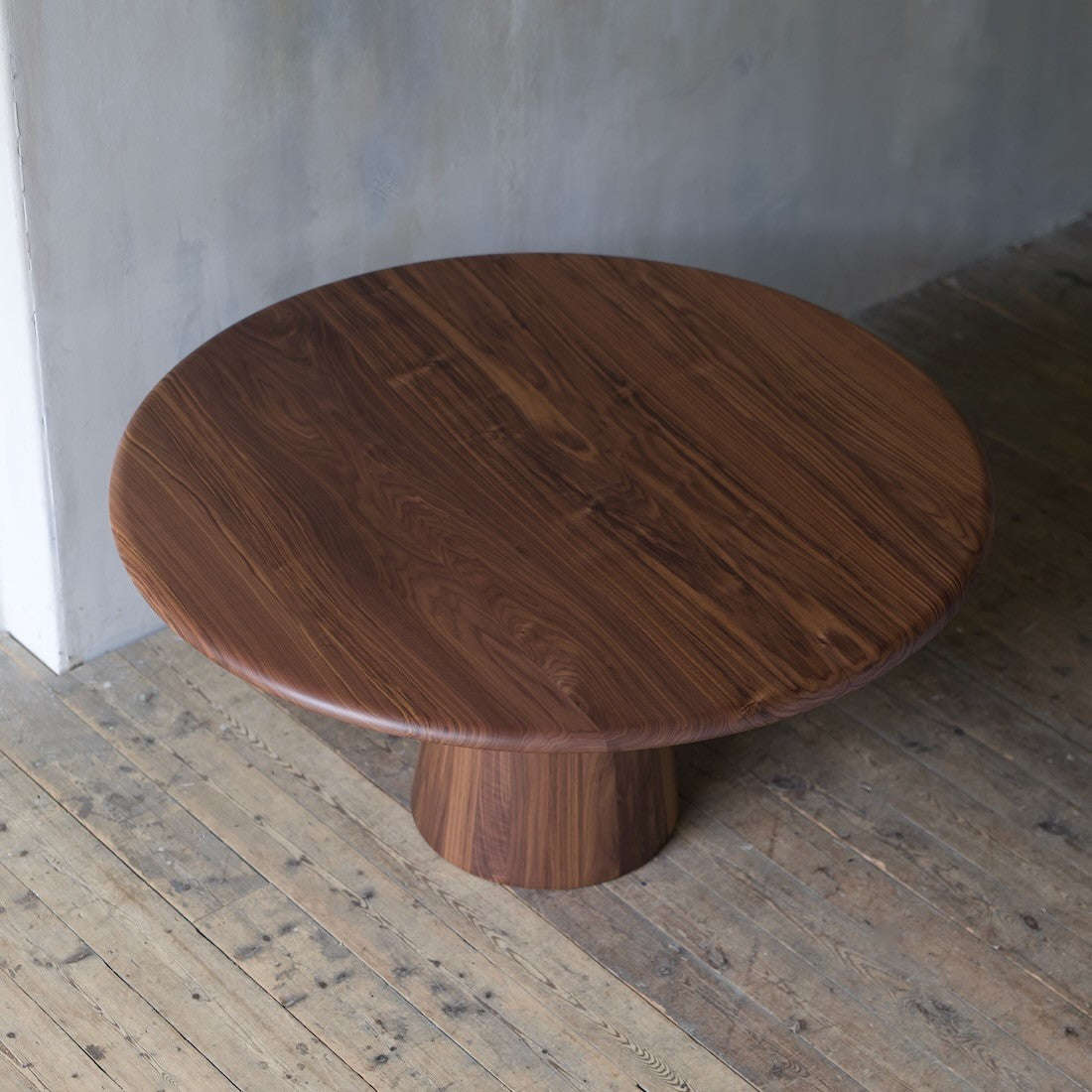 A bespoke pedestal dining table