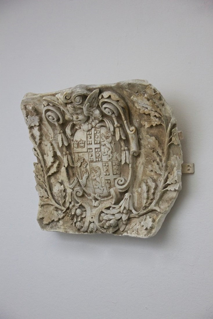 A large and impressive plaster fragment