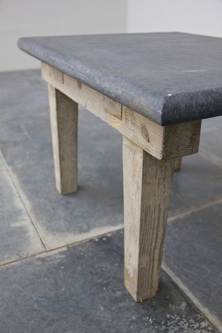 A C19th coffee table with slate top