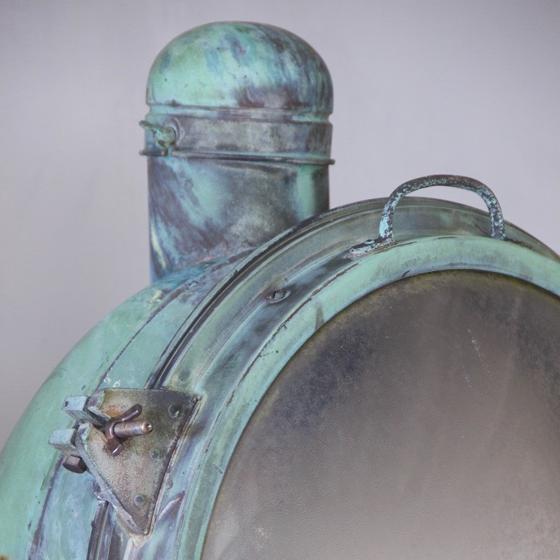 1920s Pair of Holophane Copper Searchlights