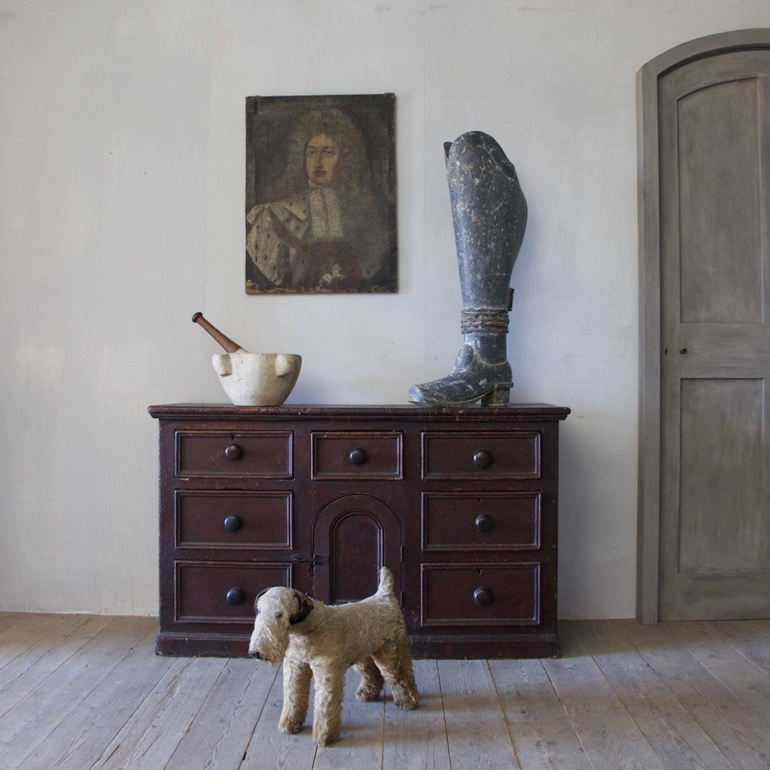 An architectural C19th dresser base