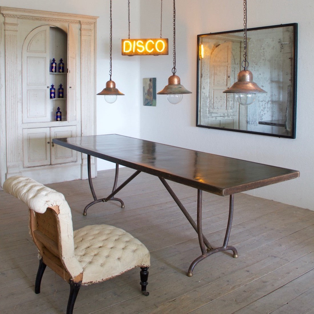 An early C20th draper's table