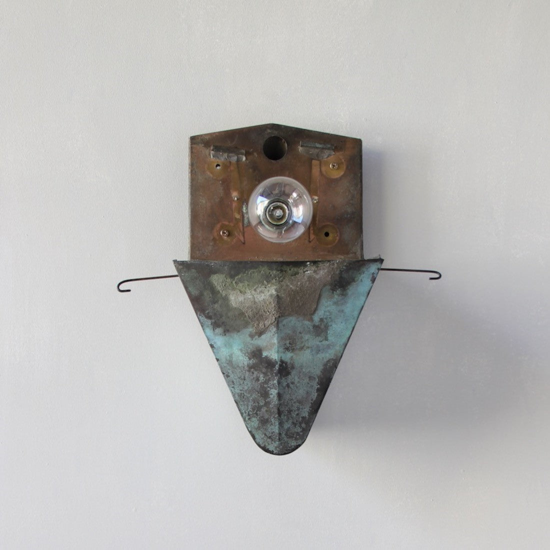 A 1930s overdoor wall lantern
