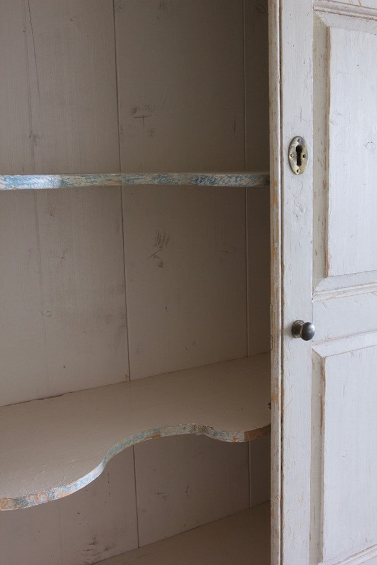A pair of C18th cupboards