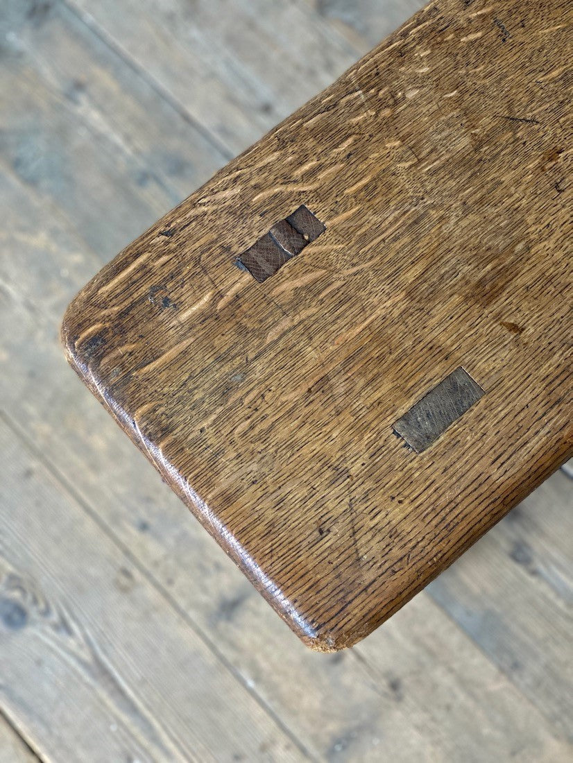 A pair of oak benches