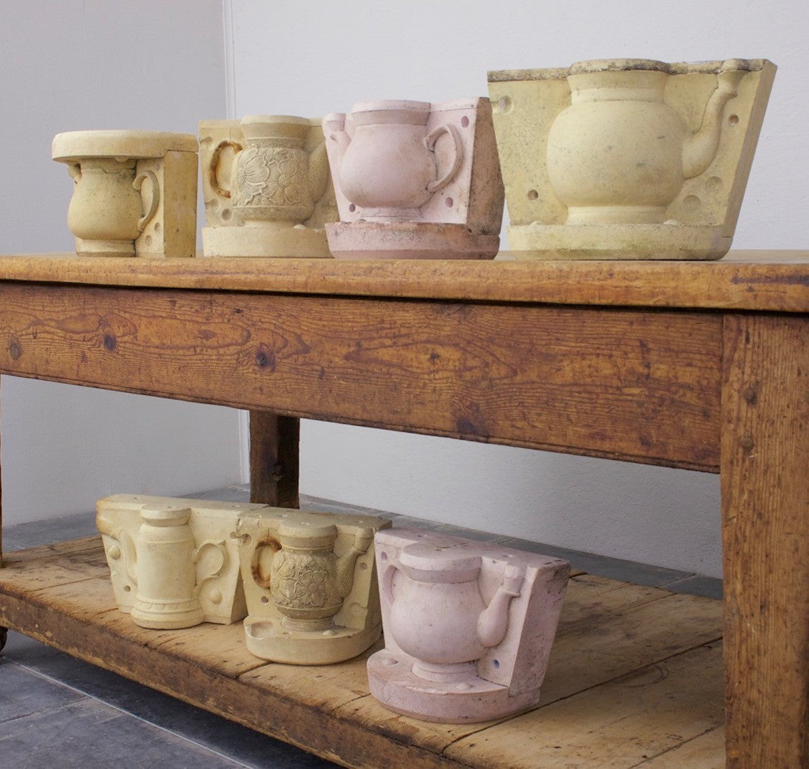 7 royal Doulton teapot moulds