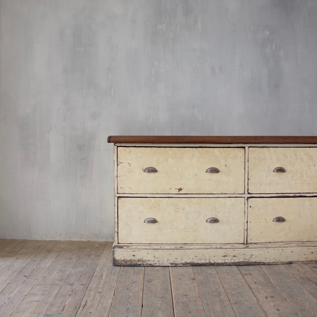 A 19th century haberdashery counter