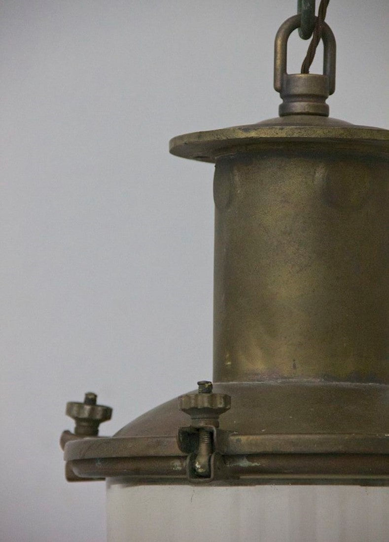 A brass ship's light 2