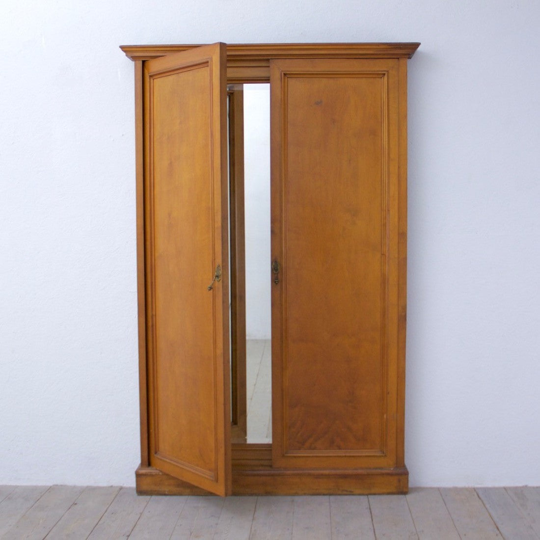 19th century architectural triptych mirror