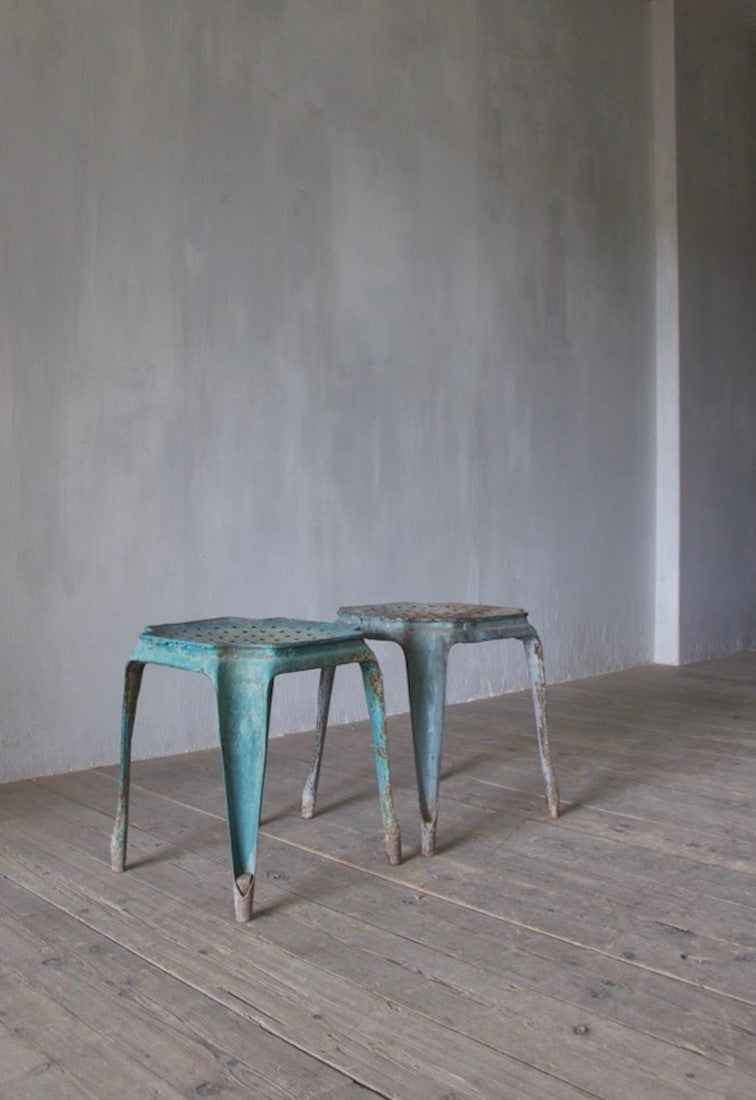A pair of Fibrocit stools