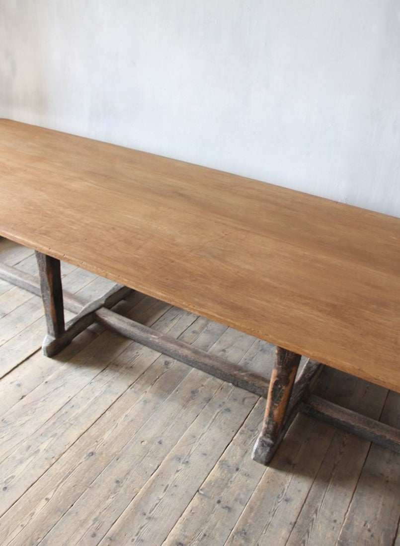A large 19th century English refectory table