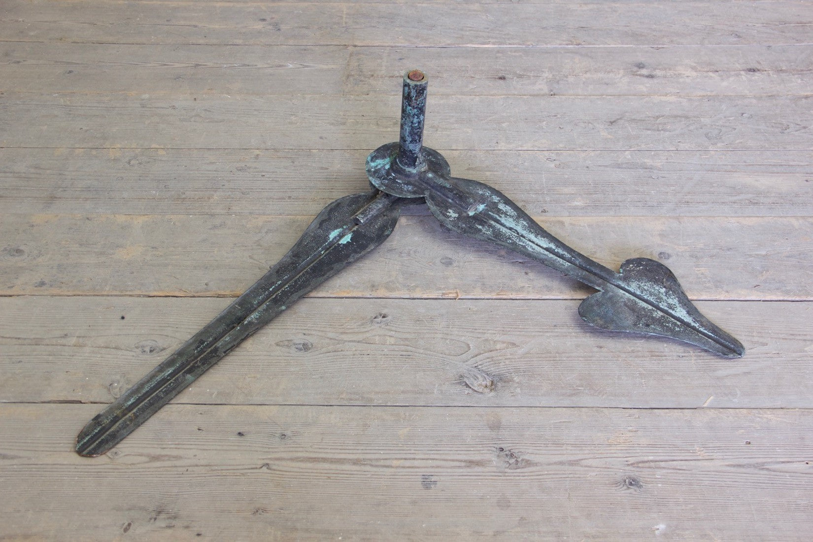 A copper clock face