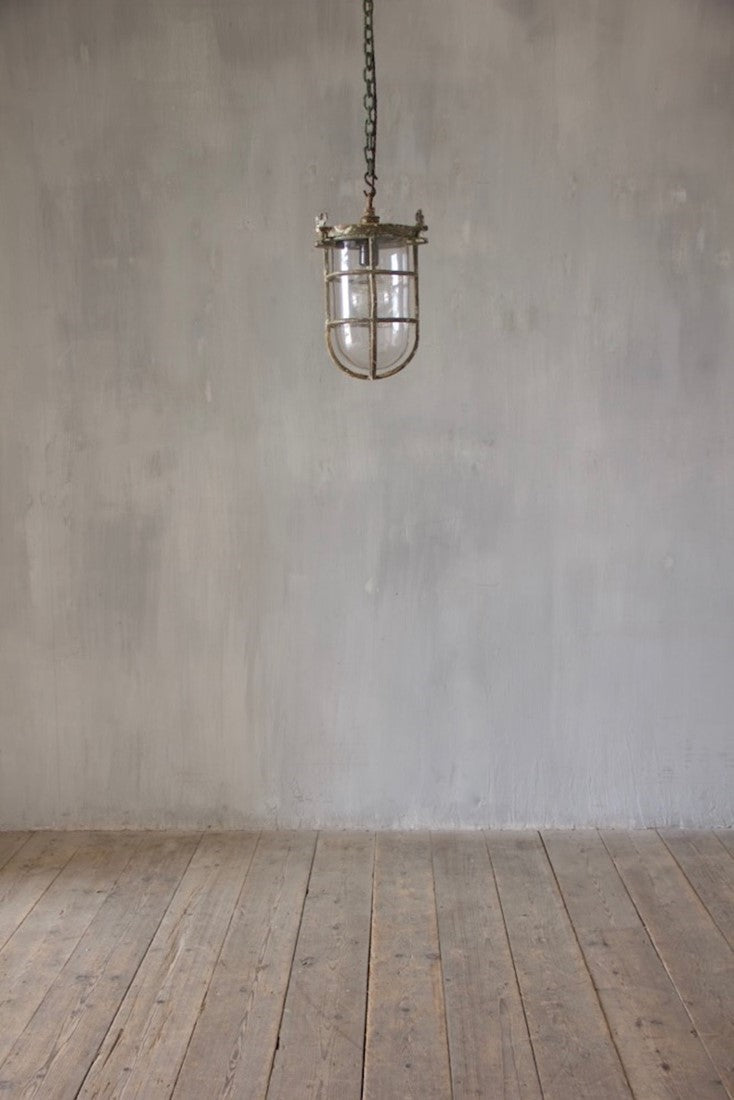 A brass ship's light