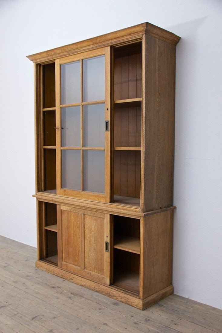 A C19th oak cabinet