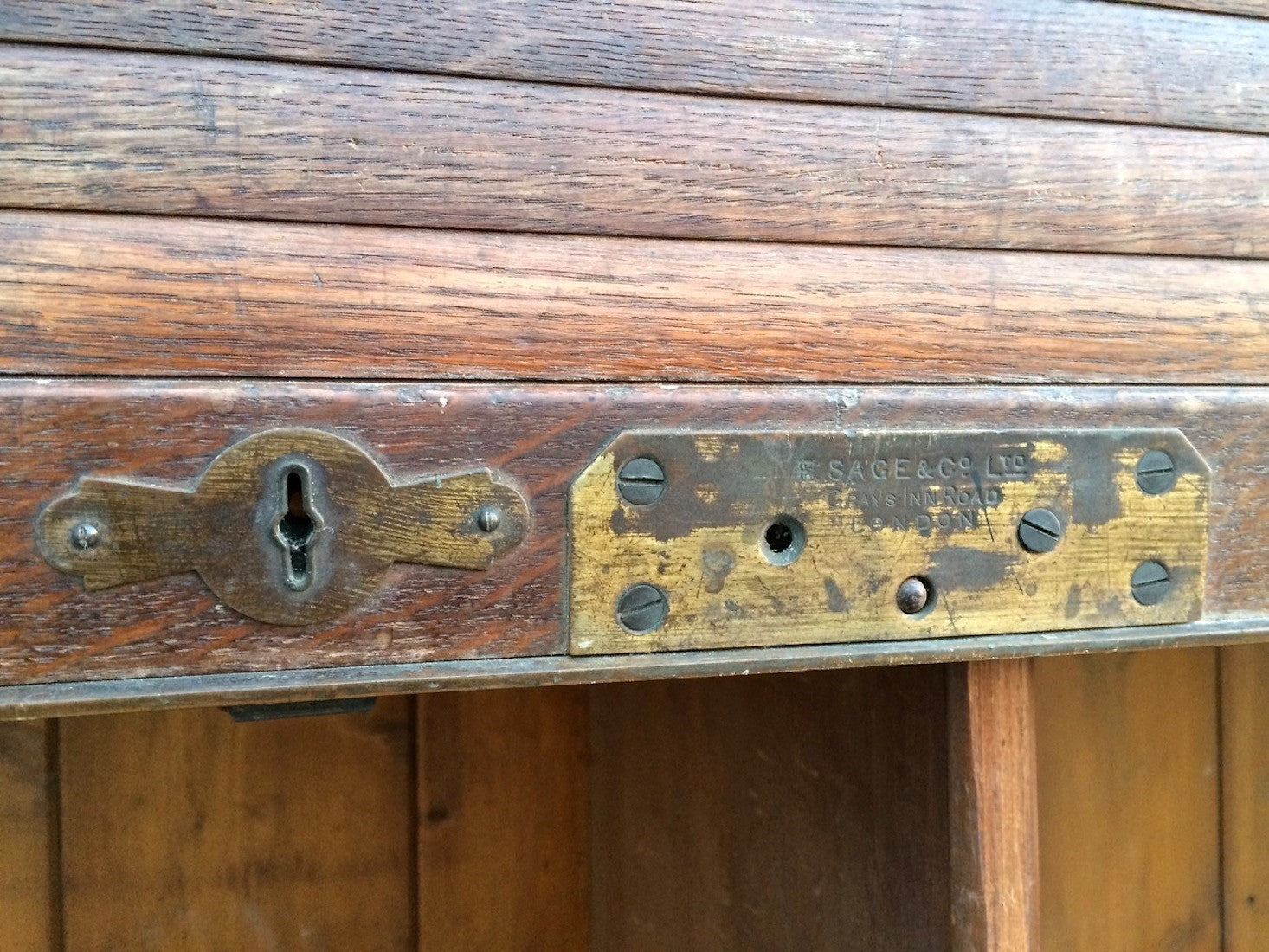 Tambour fronted cabinet from the Rushbrook Estate