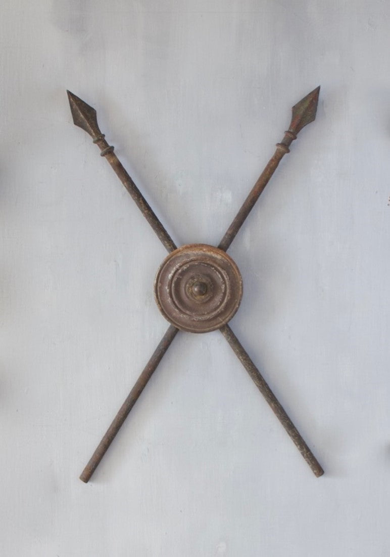 A set of three iron trophies