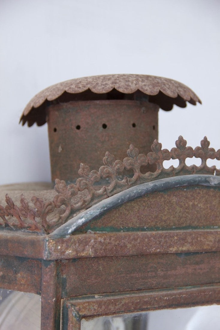 A C19th tole wall lantern 2