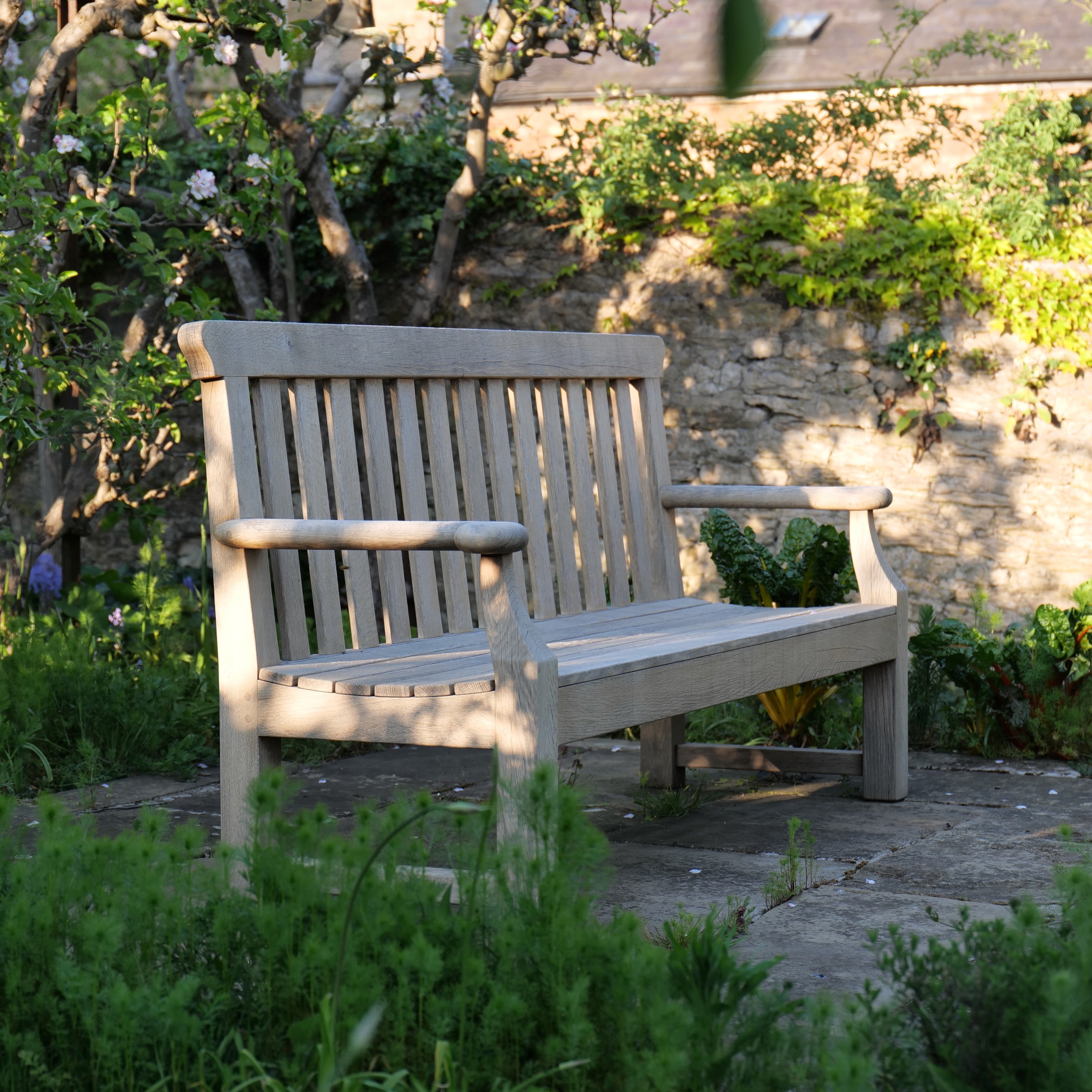 The peacock garden seat