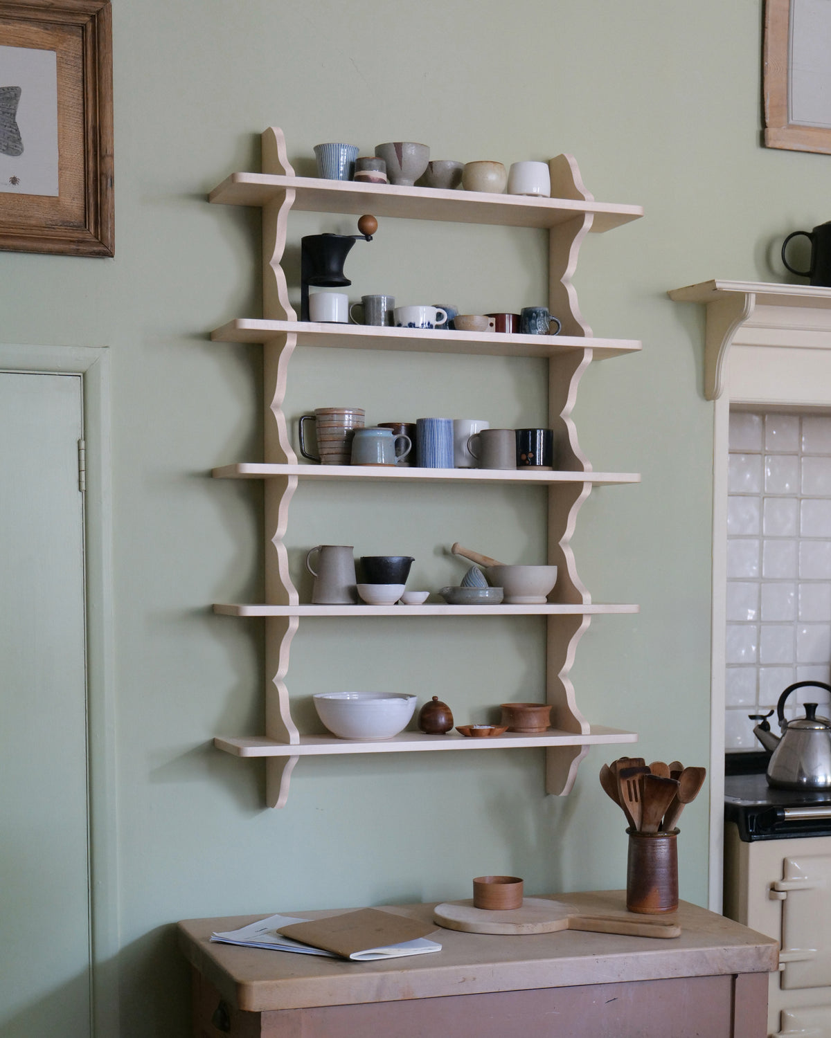 The orderly shelves