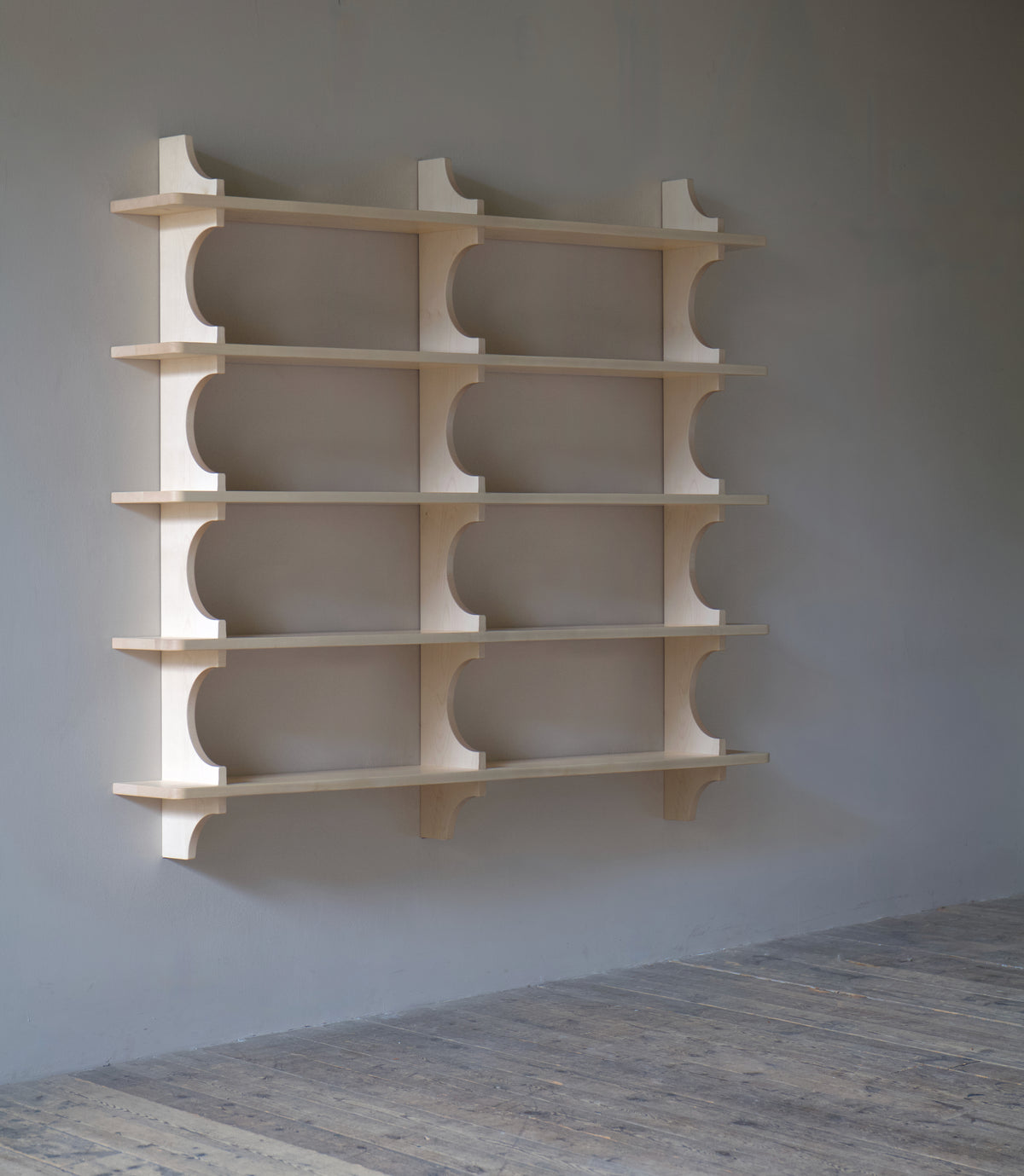 The orderly shelves