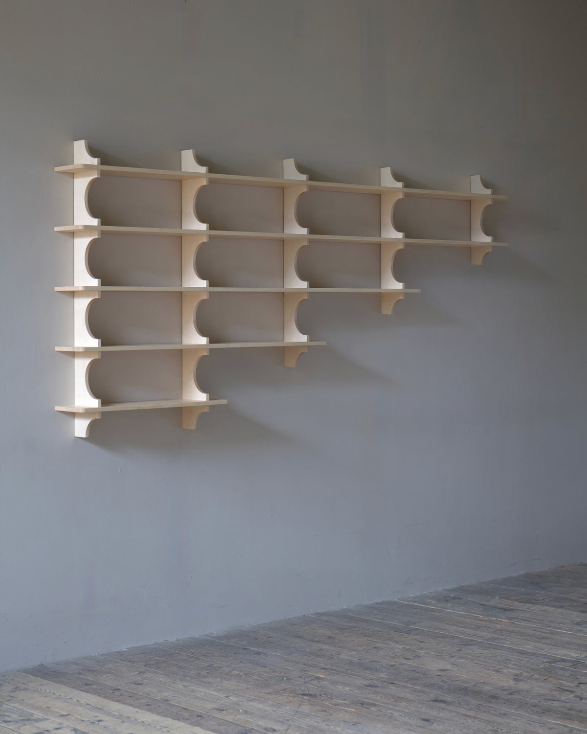 The orderly shelves