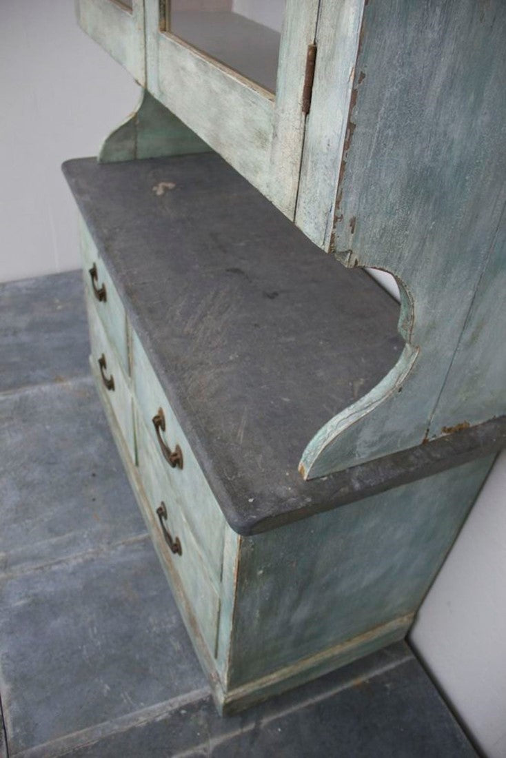 A C19th kitchen dresser