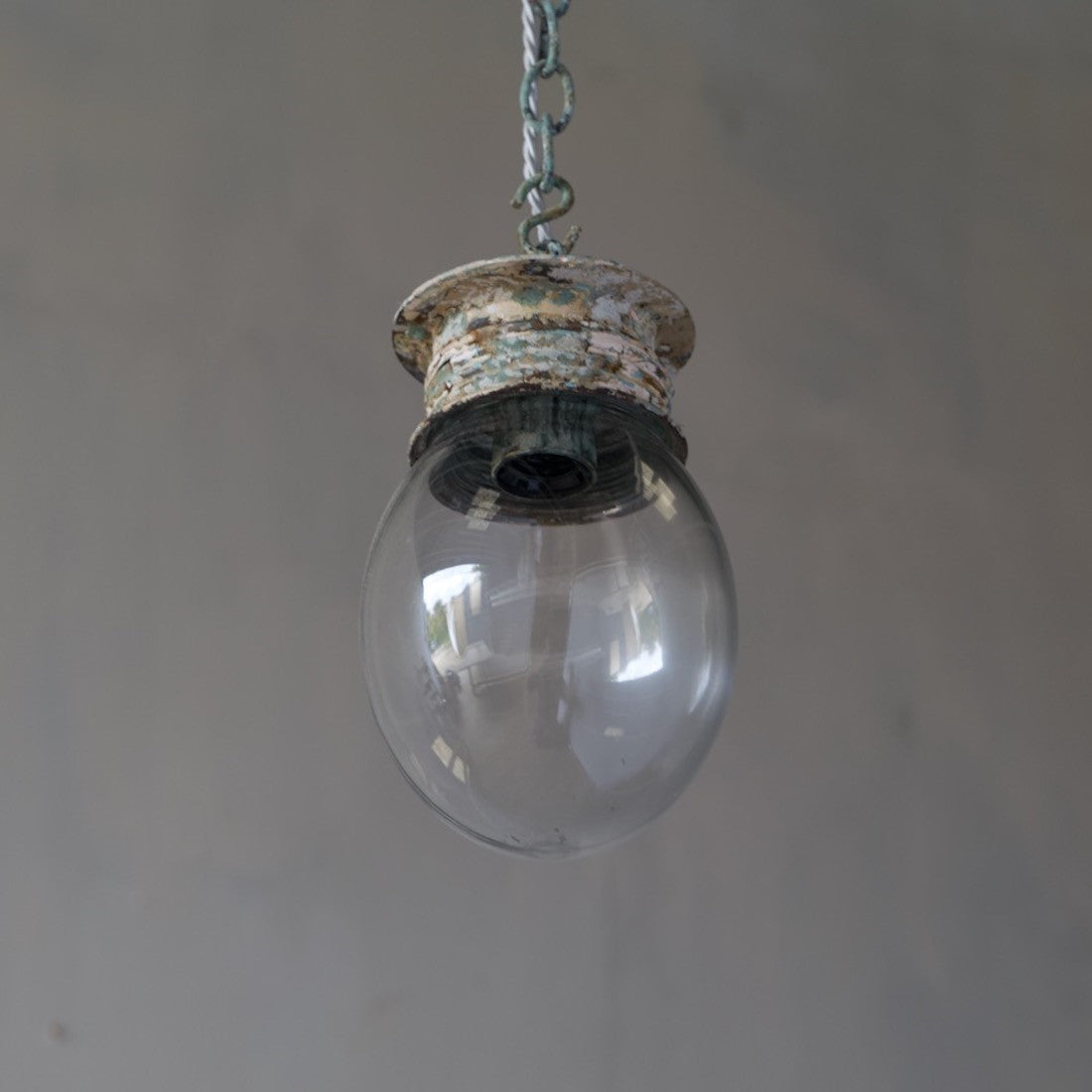 An 'egg' pendant light