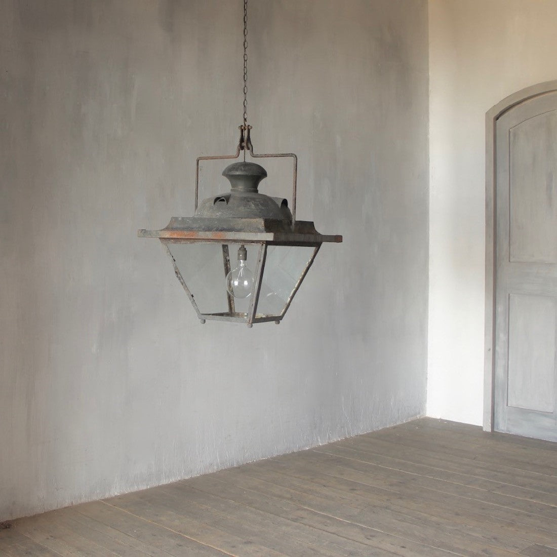 Large copper and iron lantern
