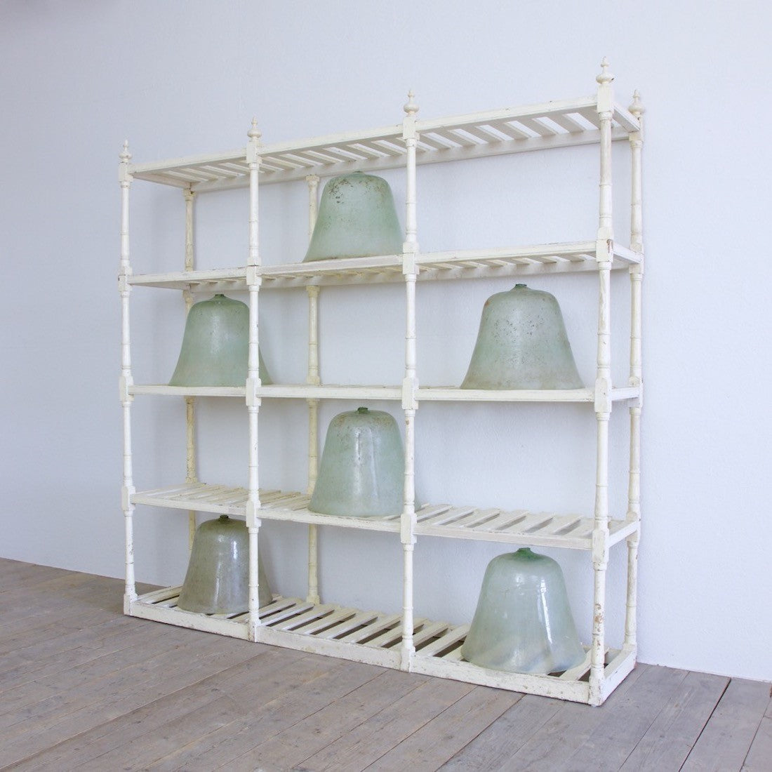 A C19th English linen rack