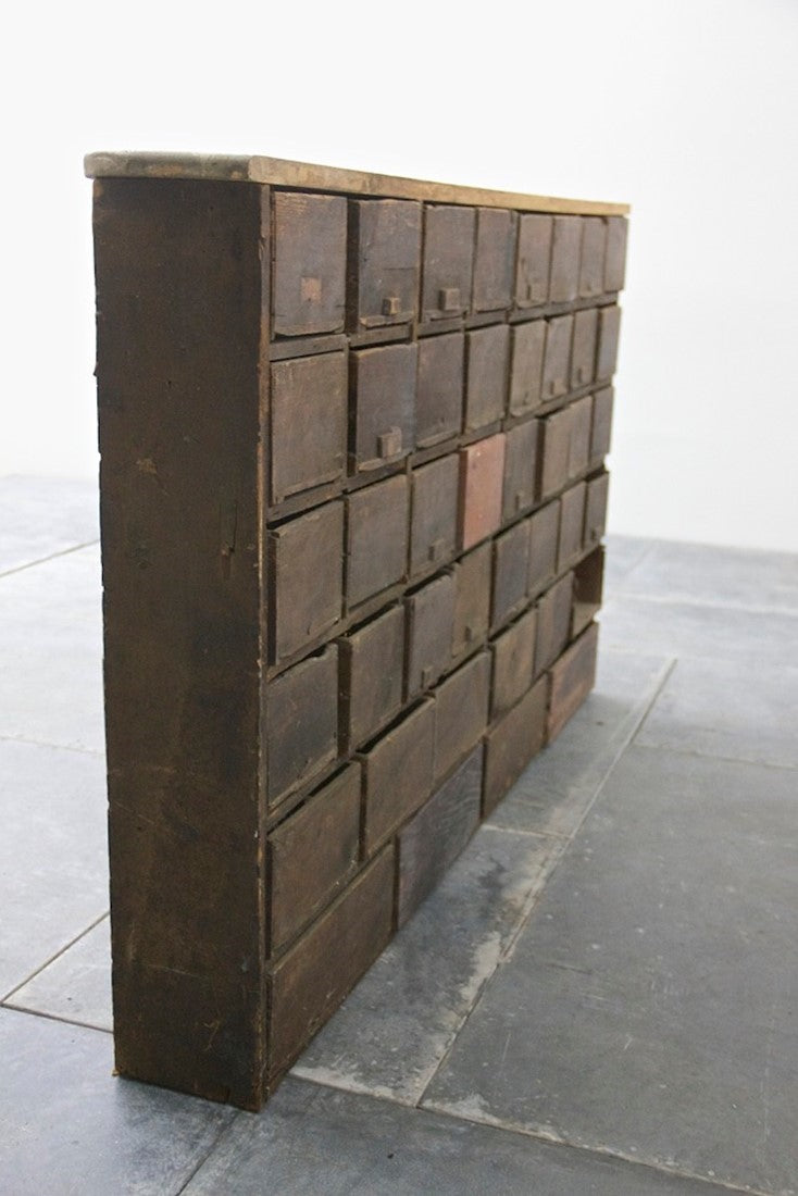 A C19th bank of drawers