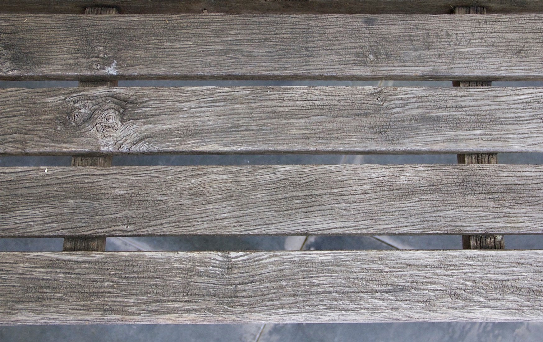A C20th oak garden seat