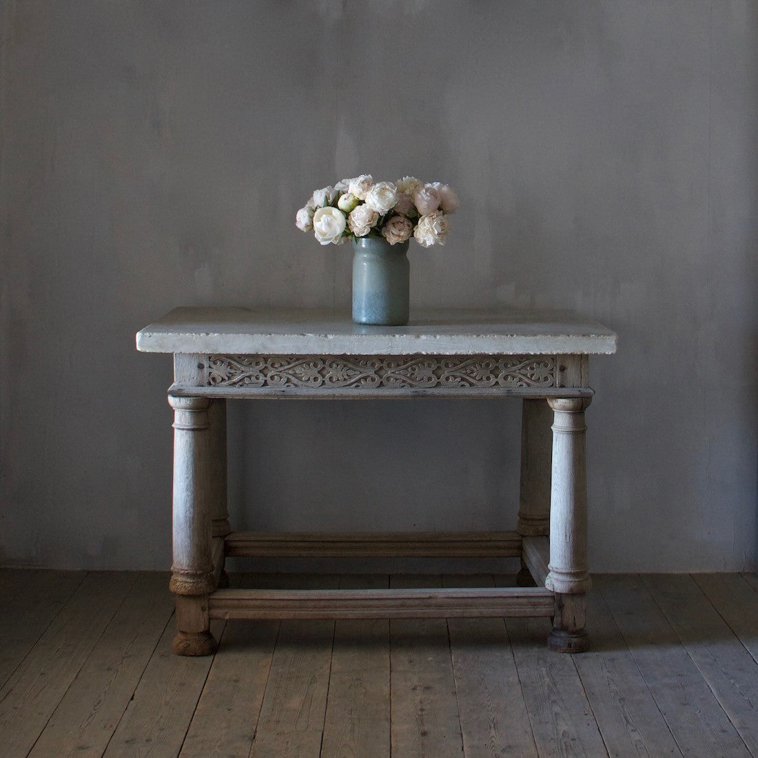 A bespoke hall table