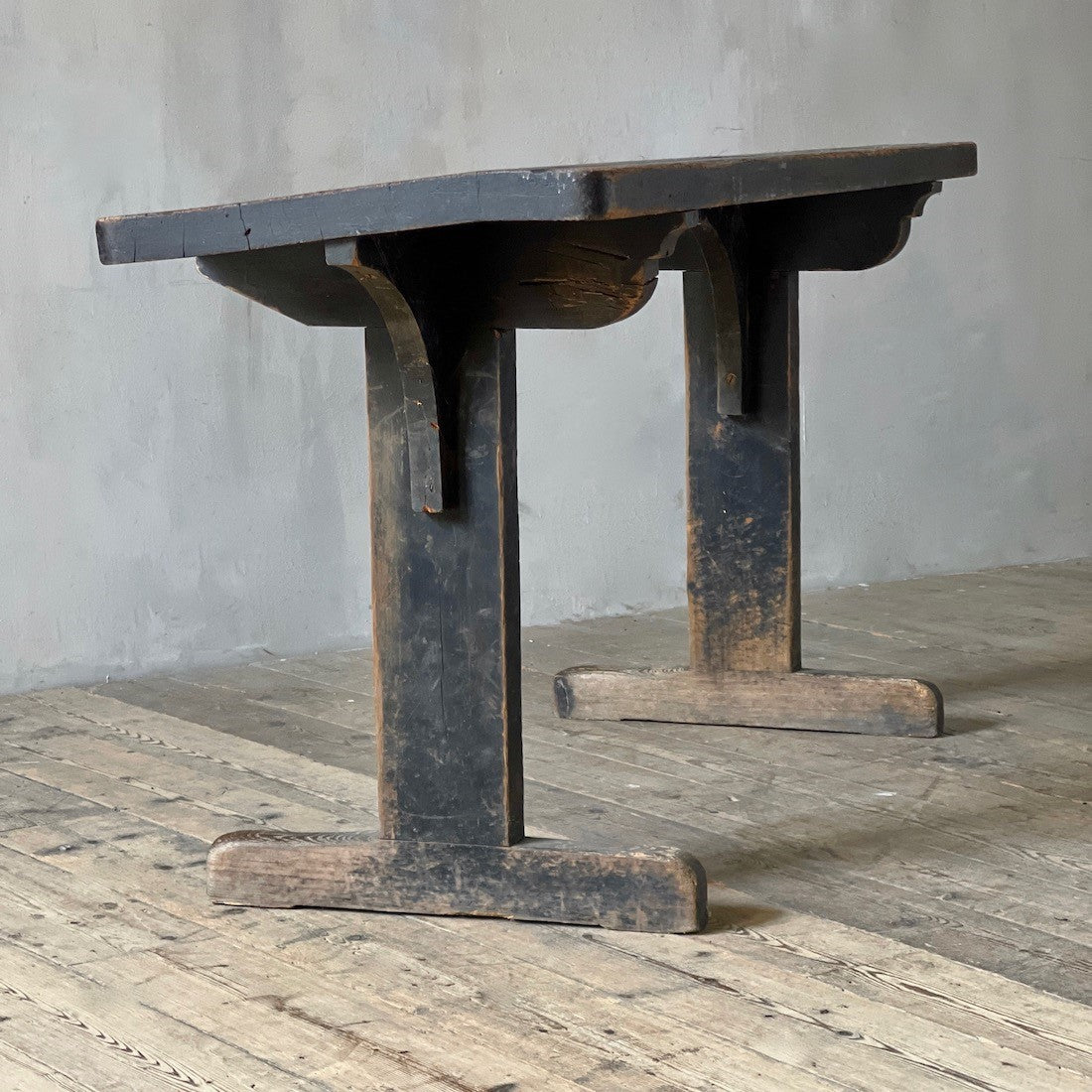 A primitive school desk