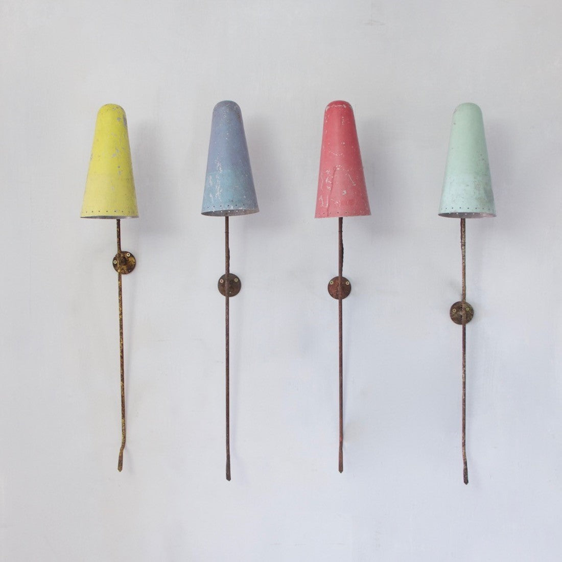 4 1950s wall lights