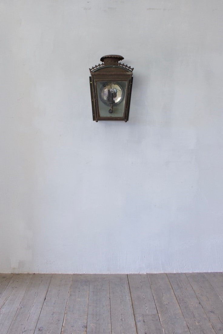 A C19th tole wall lantern 2