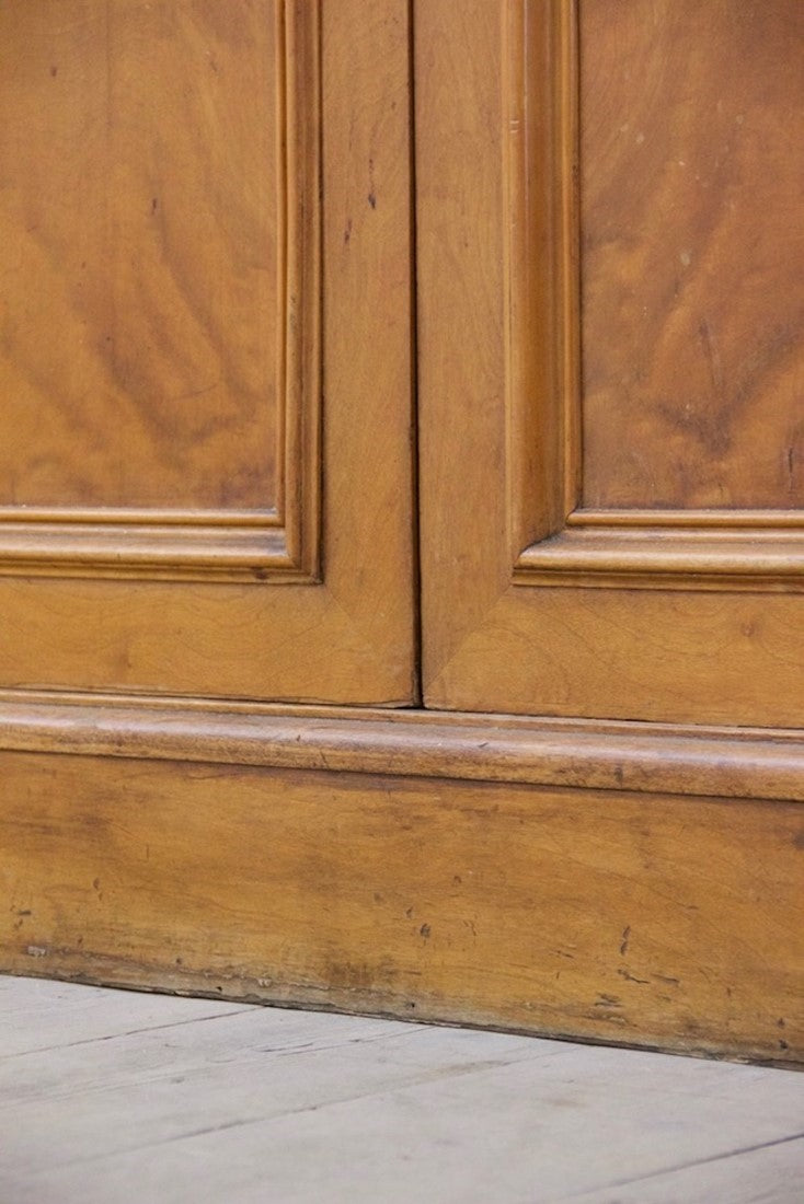 19th century architectural triptych mirror