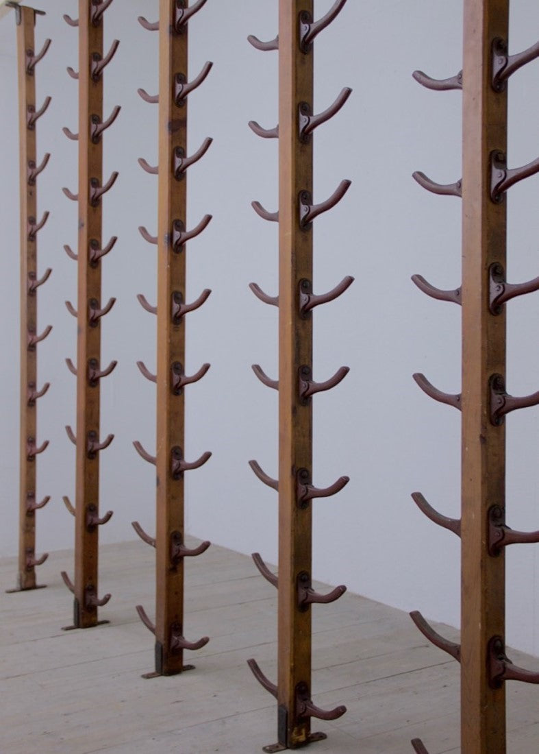 A set of 7 oar hooks