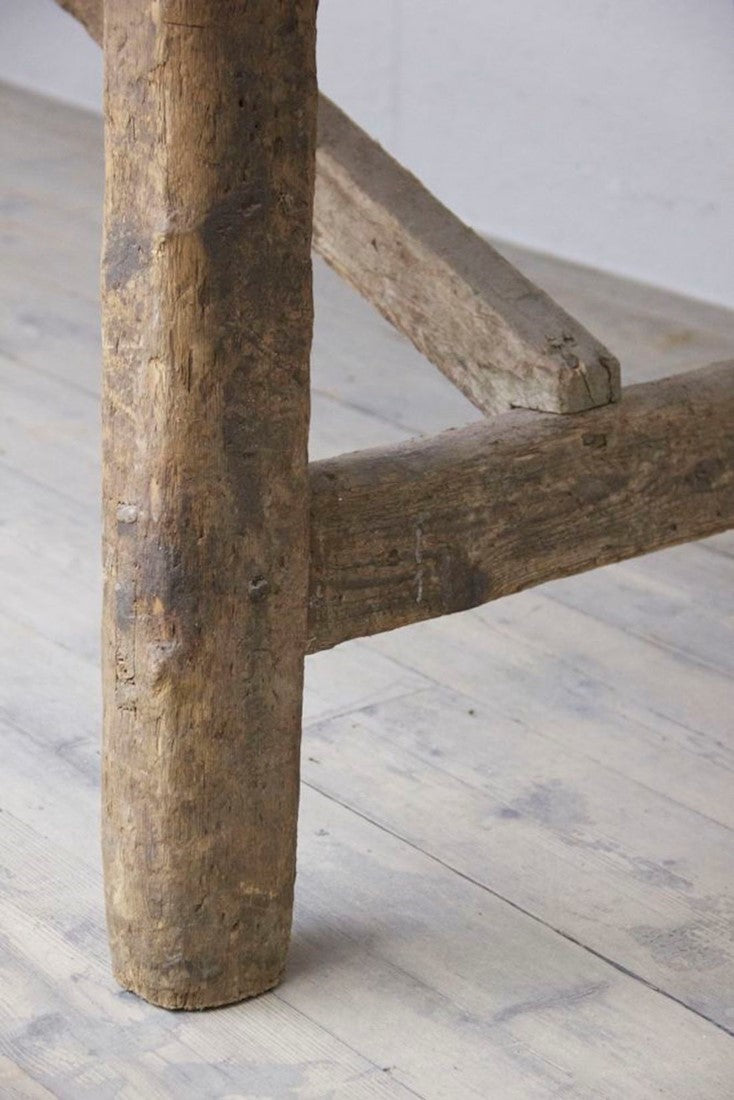A C19th zinc top preparation table